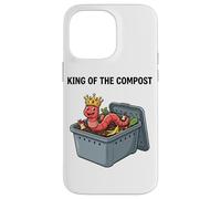King of The Compost Cultivo de Gusanos Vermicultura Jardinería Carcasa para iPhone 14 Pro MAX