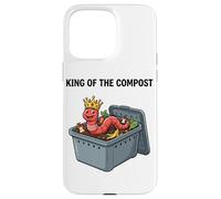 King of The Compost Cultivo de Gusanos Vermicultura Jardinería Carcasa para iPhone 15 Pro MAX
