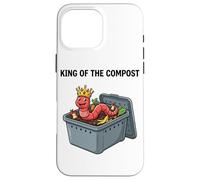 King of The Compost Cultivo de Gusanos Vermicultura Jardinería Carcasa para iPhone 16 Pro MAX
