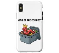 King of The Compost Cultivo de Gusanos Vermicultura Jardinería Carcasa para iPhone X/XS