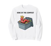 King of The Compost Cultivo de Gusanos Vermicultura Jardinería Sudadera