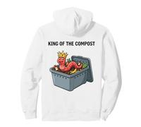 King of The Compost Cultivo de Gusanos Vermicultura Jardinería Sudadera con Capucha