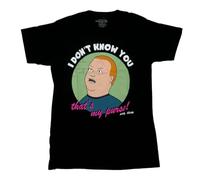 King of The Hill Adult T-Shirt - Bobby I 't Know You That's My Purse Black L