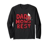 King of The Hill Father's Day Dad Mows Best Hank On Mower Manga Larga