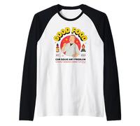 King of The Hill Good Food Can Solve Any Problem Poster Camiseta Manga Raglan