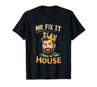 King of the House Dad Mr Fix It Funny para el Día del Padre Camiseta