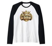 King of The Korf Korfball Regalo Divertido del Equipo de Camiseta Manga Raglan