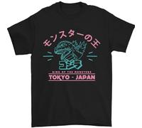 King of The Monsters Japan Sci-FI T-Shirt Black 3XL
