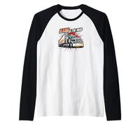King of The Road Semi Trucker Driver Big Rig Design Camiseta Manga Raglan