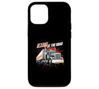King of The Road Semi Trucker Driver Big Rig Design Carcasa para iPhone 12/12 Pro