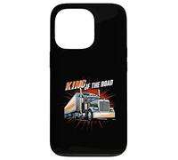 King of The Road Semi Trucker Driver Big Rig Design Carcasa para iPhone 13 Pro