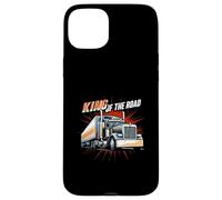 King of The Road Semi Trucker Driver Big Rig Design Carcasa para iPhone 15 Plus