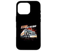 King of The Road Semi Trucker Driver Big Rig Design Carcasa para iPhone 16 Pro