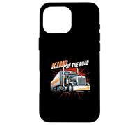 King of The Road Semi Trucker Driver Big Rig Design Carcasa para iPhone 16 Pro MAX