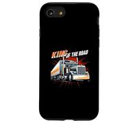 King of The Road Semi Trucker Driver Big Rig Design Carcasa para iPhone SE (2020) / 7/8