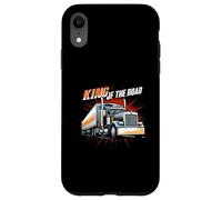King of The Road Semi Trucker Driver Big Rig Design Carcasa para iPhone XR