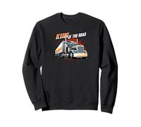 King of The Road Semi Trucker Driver Big Rig Design Sudadera