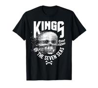 King of The Seven Seas Wild Abstract Skull Real Gangs Camiseta