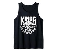 King of The Seven Seas Wild Abstract Skull Real Gangs Camiseta sin Mangas