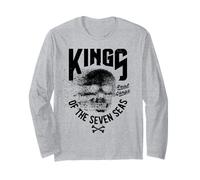 King of The Seven Seas Wild Abstract Skull Real Gangs Manga Larga