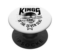 King of The Seven Seas Wild Abstract Skull Real Gangs PopSockets PopGrip Adhesivo