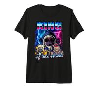 King of The Street Gangster Dogs Vintage 80s Dog Lover Camiseta Premium