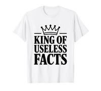 King of Useless Facts Funny Trivia Entusiasta Camiseta