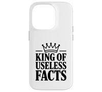 King of Useless Facts Funny Trivia Entusiasta Carcasa para iPhone 14 Pro