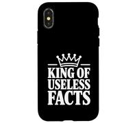 King of Useless Facts Funny Trivia Entusiasta Carcasa para iPhone X/XS