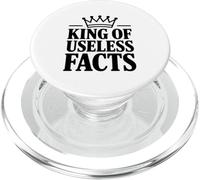 King of Useless Facts Funny Trivia Entusiasta PopSockets PopGrip para MagSafe