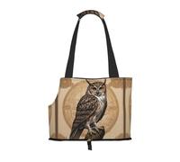King Owl - Bolsa de hombro plegable portátil para mascotas, adecuada para llevar mascotas pequeñas