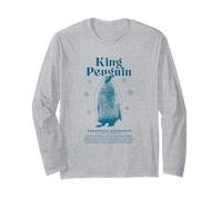 King Penguin Cute Encyclopedia Vintage Zoology Manga Larga