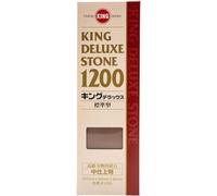 King Piedra de afilar cuchillos japonesa Delux grano 1200 Marrón