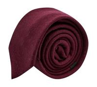 King & Priory Corbata de lana burdeos, corbata para hombre, granate, Taille unique