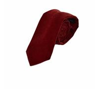 King & Priory Corbata Roja Oscura de Terciopelo