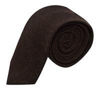 King & Priory Highland Weave - Corbata marrón cacao, Marrón, talla única