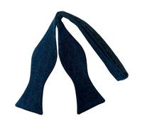 King & Priory Pajarita de lujo con lazo de tweed azul vaquero en espiga, azul vaquero, Taille unique