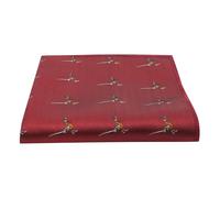 King & Priory Pañuelo cuadrado de bolsillo bordado en espiga rojo burdeos, granate, Taille unique