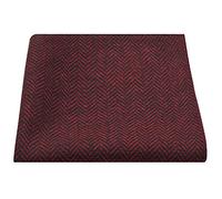 King & Priory Pañuelo De Bolsillo Con Tela Espigada Premium Color Rojo Arándano Y Negro