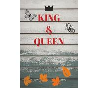 KING & QUEEN: Blank Notebook With White Blank Paper For Writing Notes, Drawing, Learning, Studying, College, Work, Travel And Journaling, Size: "6 x ... Soft And Matte Cover, Beautiful Design.