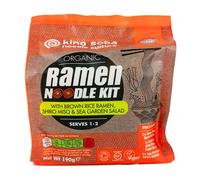 King Soba Kit Noodles Ramen Arroz Integral Miso Algas Bio 190g