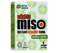 King Soba Org Miso Soup Pumpkin Veg 60g (Pack of 2)