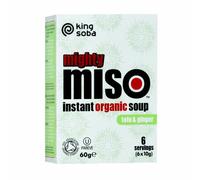 King Soba Organic Gluten Free Miso Soup with Tofu & Ginger 60g