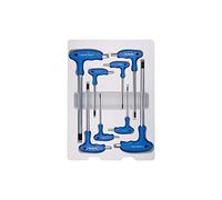 King Tony 22208MR - Llave hexagonal de termoformado de 6 caras con el mango en la métrica, un conjunto de 8