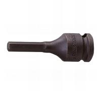 King Tony 305516M Socket De Impacto Con Bit 3/8 Hexagonal 16 mm L: 55 mm para bricolaje y profesionales, diseñado para tareas de reparación e instalación, 16 mm, 55 mm