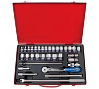 KING TONY 4034 MRG - Llave De Vaso, 1/2 Pulgada, Conjunto de 33