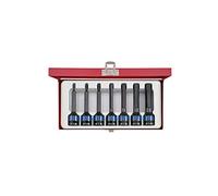 King Tony 4457MP - De cabeza hueca hexagonal impacto bit de profundidad, de media pulgada, un conjunto de 7