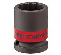 King Tony 453028S Socket De Impacto 1/2 Bi-Hexagonal 7/8 para aficionados al bricolaje y profesionales, hecho para tareas de reparación e instalación