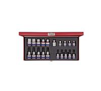 King Tony 7120PR01 - Alterar juego de tubos bits torx, 3/8 / 1/2 pulgadas, un conjunto de 20