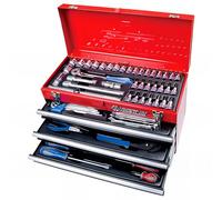 King Tony 901073MR - Caja de herramientas con 3 cajones de tipo deslizante, un conjunto de 73